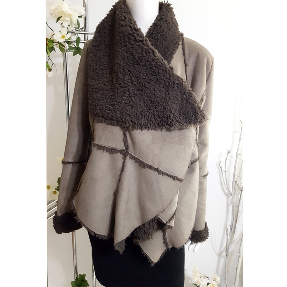 Nitrogen☆Faux shearling/ sherpa jacket - Picture 3 of 10